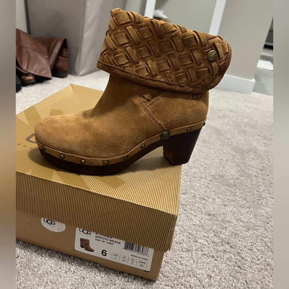 UGG heel boot. Size 6